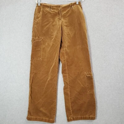 VINTAGE J Jill Women Pants 4 Brown Chino Wide Leg Utility Cargo Pocket Mid Rise - Image 1 of 4