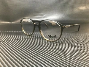 PERSOL PO3202V 1012 Gradient Grey Striped Demo Lens Unisex Eyeglasses 53 mm - Picture 1 of 4