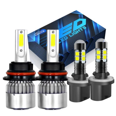 For Ford E-350 Econoline Club Wagon 1994-2002 6000K LED Headlight Bulb Fog Light - Image 1 of 4