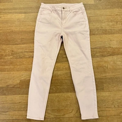 White House Black Market Rosa The Skinny High Rise Pantalones al Tobillo Talla 4 b17 Foto 1 de 4