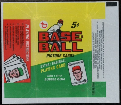 Envoltura de cera de béisbol Topps 1968 Foto 1 de 2