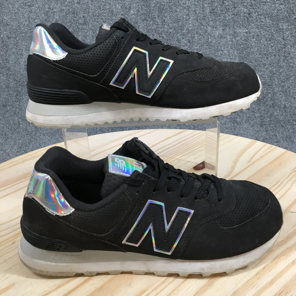 New Balance Zapatos Mujer 9 B Negro 574 Tenis para Caminar Cuero Bajo WL547O2 Foto 1 de 4