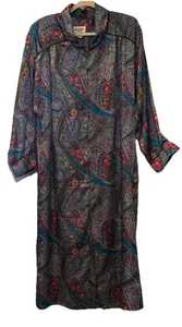 Vintage Size Medium Zip Up Christian Dior Duster/ Kimono - Picture 1 of 11