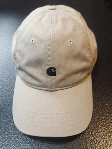 Cappellino Carhartt WIP Madison Logo Beige REGOLABILE 100% COTONE - Foto 1 di 2