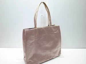 Lightweight PRADA Logo Embroidered Mini Reversible Tote Bag Pink Purple Silk Sat - Picture 1 of 9