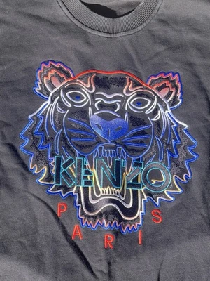 Sudadera Kenzo Negra Reino Unido Talla M Bordada Tigre Multicolor Genuina Kenzo Foto 1 de 4