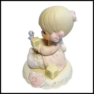 Precious Moments Figur Growing In Grace Alter 2 blondes Mädchen 1994 Enesco 136212 - Bild 1 von 10
