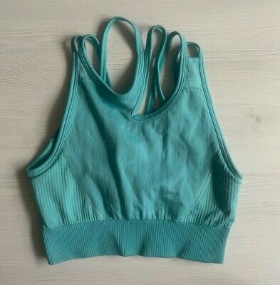 Gymshark Ultra Seamless Sports Bra - Small - Mint - VGC - Low/Med Support - Gym • 20.11€