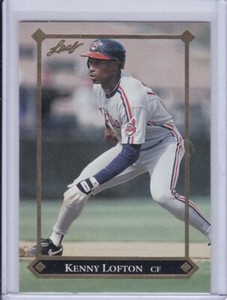 Kenny Lofton 1992 Leaf Gold Leaf Rookies Baseball Card BC4 Grade NMMT