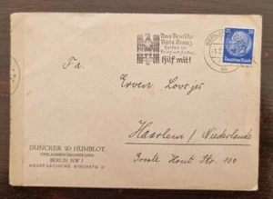 ALLEMAGNE, lettre censurée vers les PAYS BAS 01/02/1940 (Cachet croix rouge alle - Imagen 1 de 2
