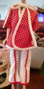 Vintage Elite Wendy Red and White Top, Blouse and Pants Exc++ - Picture 1 of 4