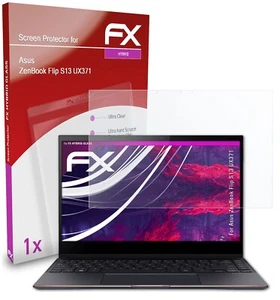 atFoliX Glass Protector voor Asus ZenBook Flip S13 UX371 9H Beschermend pantser - Afbeelding 1 van 5