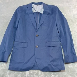 Bonobos Men's Sport Coat Blazer Jacket Blue Unstructured 38 L Cotton Slim Fit - Picture 1 of 13