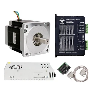USA free ship!1 Axis Nema 34 Stepper Motor 965 oz.in 5.6A +Driver 80V CNC - Picture 1 of 8