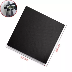 600 X 600 X 4 MM Carbon Fiber Sheet 100% 3K Twill Matte Carbon Fiber Plate: 4.0 - Foto 1 di 2