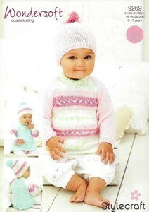 STYLECRAFT 9269 JUMPER & HAT BABY TODDLER DK Knitting Pattern Birth-7 years - Picture 1 of 4