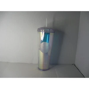 Starbucks 24oz Iridescent Tumbler With Lid & Straw Cold Beverage Cup - Bild 1 von 2