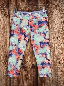 Ivivva Athletic Teen Girl Capri Cropped Leggings Lululmeon Size 14 Kids - Picture 1 of 3