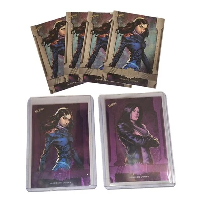 JESSICA JONES 2024 Marvel Metal Universe Avengers Alias PURPLE #80 & #180 /199  - Image 1 of 4