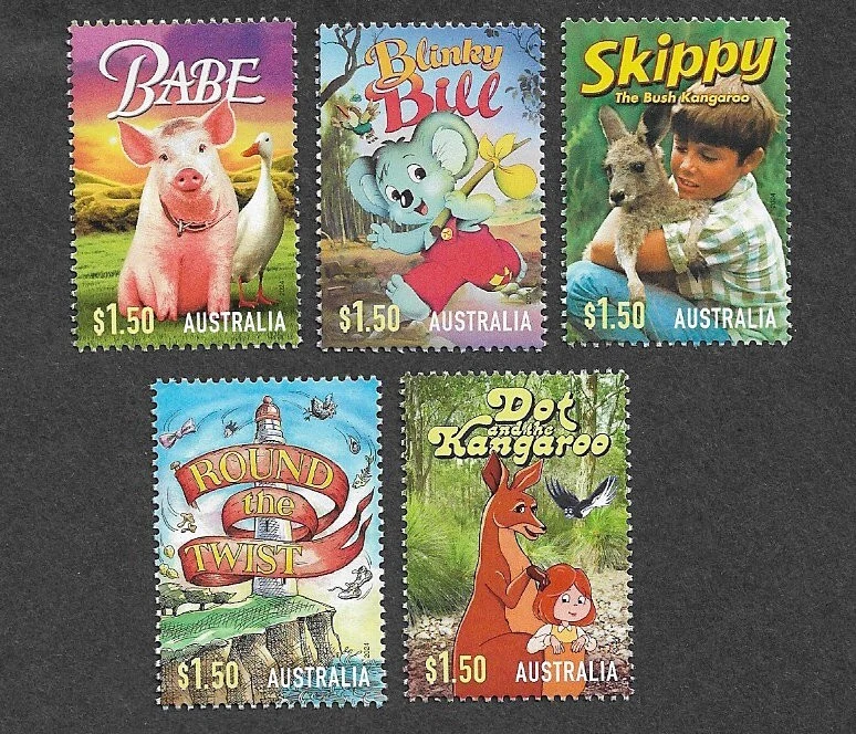 JUEGO DE GOMA AUSTRALIANA KIDS SHOWTIME 2024 MNH Foto 1 de 1