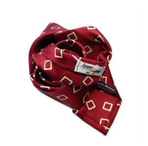 Krawatte Bordeaux Sieben Falten Seide Zeichnung Alter 60 - Bild 1 von 1