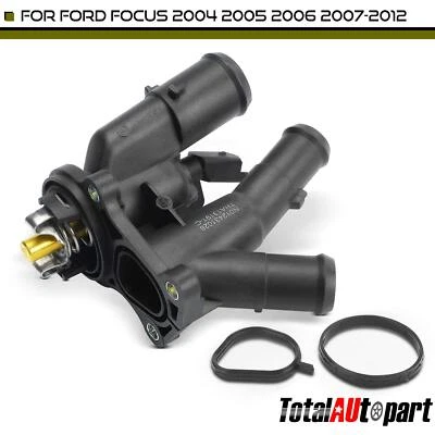 Thermostat Housing Assembly with Thermostat and Sensor for Ford Focus 2004-2012 - Image 1 of 4