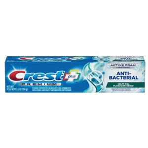 Crest Premium Plus Anti-Bacterial Toothpaste Smooth Peppermint Flavor 7.0 oz - Picture 1 of 1