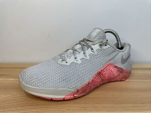 Nike Metcon 5 CrossFit Training Shoes Gray Pink AO2982-004 Womens Size 9