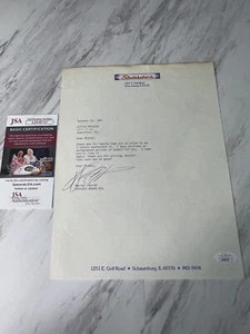 WALTER PAYTON - TYPED LETTER SIGNED 10/29/1984 HOF CHICAGO BEARS JSA COA - Picture 1 of 8