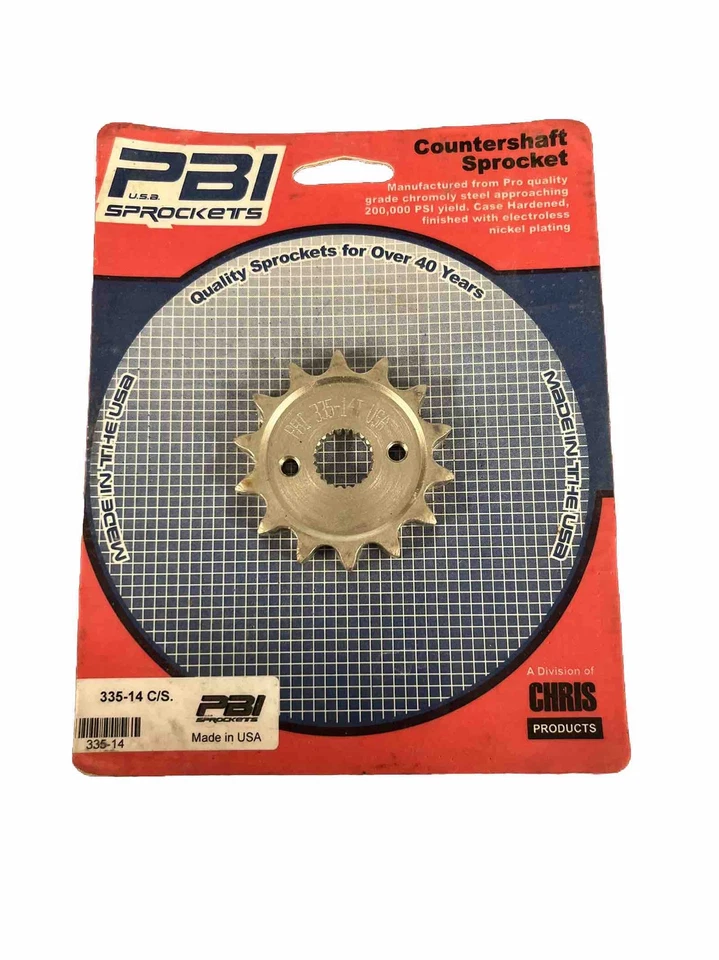 Piñón contraeje delantero PBI 14 dientes cadena 420 Honda CR85RB CR80R nuevo 335-14 Foto 1 de 1