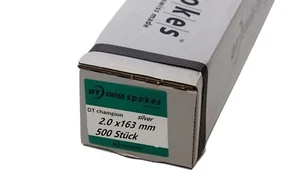 DT Swiss Champion 2 mm Speichen , silber - 500 stück Länge: 163 mm - Picture 1 of 1