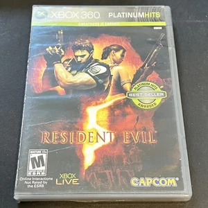 Resident Evil 5 Platinum Hits (Microsoft Xbox 360, 2012) Complete TESTED CIB - Bild 1 von 8