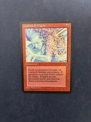 MTG ITALIAN BLACK BORDERED MANA CLASH FBB MAGIC THE GATHERING SORCERY RED RARE - Image 1 of 4