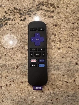 Genuine Roku Simple Remote RC-ALIR 3026000188 Netflix Disney+ Apple TV Prime