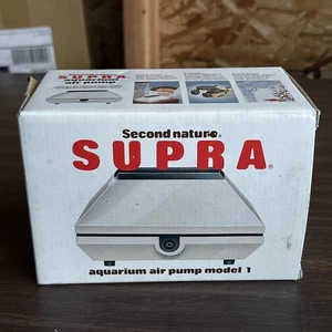 Second Nature ~ Supra 1 Aquarium Air Pump Model 1 ~ Made In Japan 7-89F - Picture 1 of 8