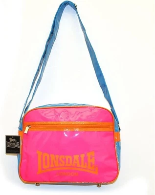 Lonsdale Umhängetasche Pink/Blau/Orange - Bild 1 von 2