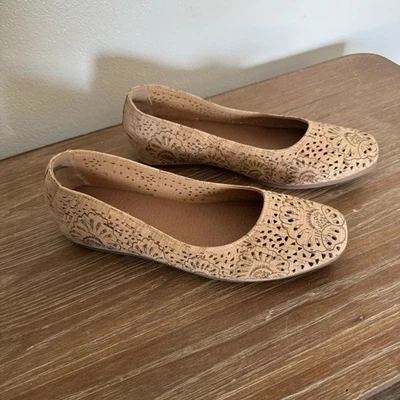 Zapatos planos informales de ballet de corcho sin cordones Chika Baretraps para mujer talla 9M Foto 1 de 4