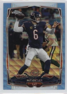 2014 Topps Chrome Blue Wave Refractor Jay Cutler #58 - Image 1 of 2