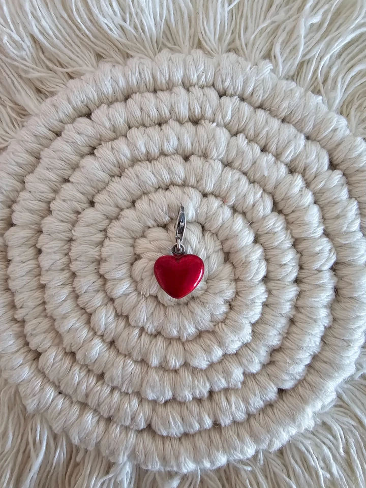 ♥ Blogger Thomas Sabo Anhänger Charm Herz rot 925 Silber 0794-007-10 ♥ - Bild 1 von 3