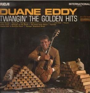 Duane Eddy Twangin' the Golden Hits LP vinyl UK Rca 1970 sleeve has light - Image 1 of 1