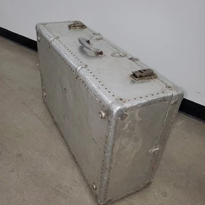 Vintage Aluminium Koffer Metall genietet - Bild 1 von 8