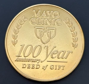 Mayo Clinic 100 Year Deed of Gift Proof Medal Token Good for Humanity - Picture 1 of 2