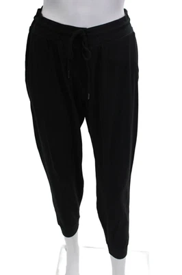 Pantalones deportivos Splits59 para mujer negros con cordón de nailon spandex talla L Foto 1 de 4
