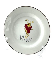 POTTERY BARN REINDEER 8.5" Vixen Salad Plate - Made in Japan - Picture 1 of 6