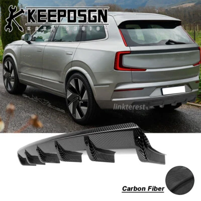 For Volvo XC90 XC70 XC60 XC40 CARBON FIBER Rear Bumper Diffuser Splitter Fins - Image 1 of 4