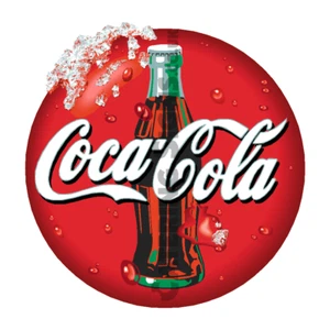 Coca Cola Sticker - Coke Catering Sign Window Decal Cafe Restaurant Ice Cream - Picture 1 of 1