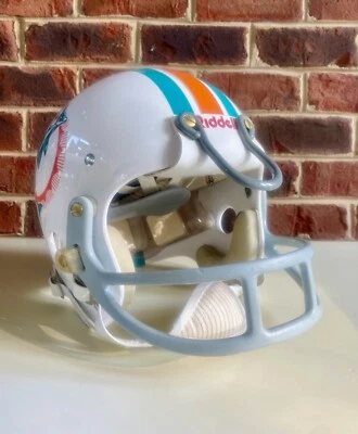 老式迈阿密海豚队 Larry Csonka Riddell TAK-29 足球头盔 — 第 1/4 张图片