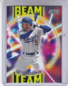 FREDDIE FREEMAN 2022 TOPPS STADIUM CLUB BEAM TEAM INSERT SSP #BT-16 DODGERS - Picture 1 of 2