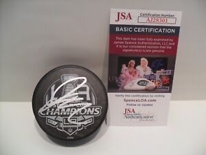 Jonathan Quick Signed Los Angeles Kings 2014 Stanley Cup Champions Puck JSA COA