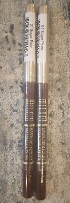 Paquete de 2 delineadores de labios originales Milani Easyliner SELLADOS Define labios 01 ciruela de azúcar  Foto 1 de 4
